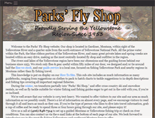 Tablet Screenshot of parksflyshop.com